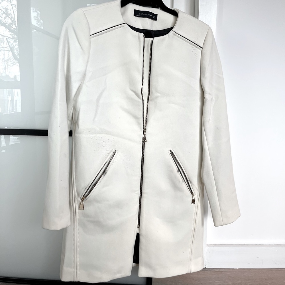 Zara white jacket
